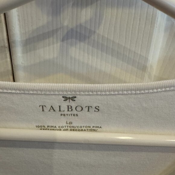 Ladies, Talbot's white t-shirt, Petite large, like new - Picture 2 of 3